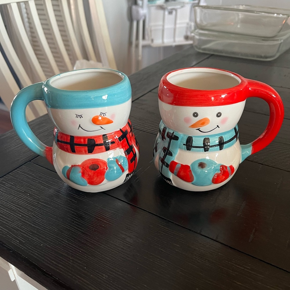 New Bay Island snowman ceramic mug